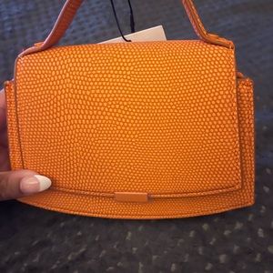 ZARA NWT orange mini purse with a strap for cross body